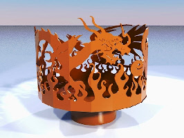Dragon and Phoenix Fire Pit